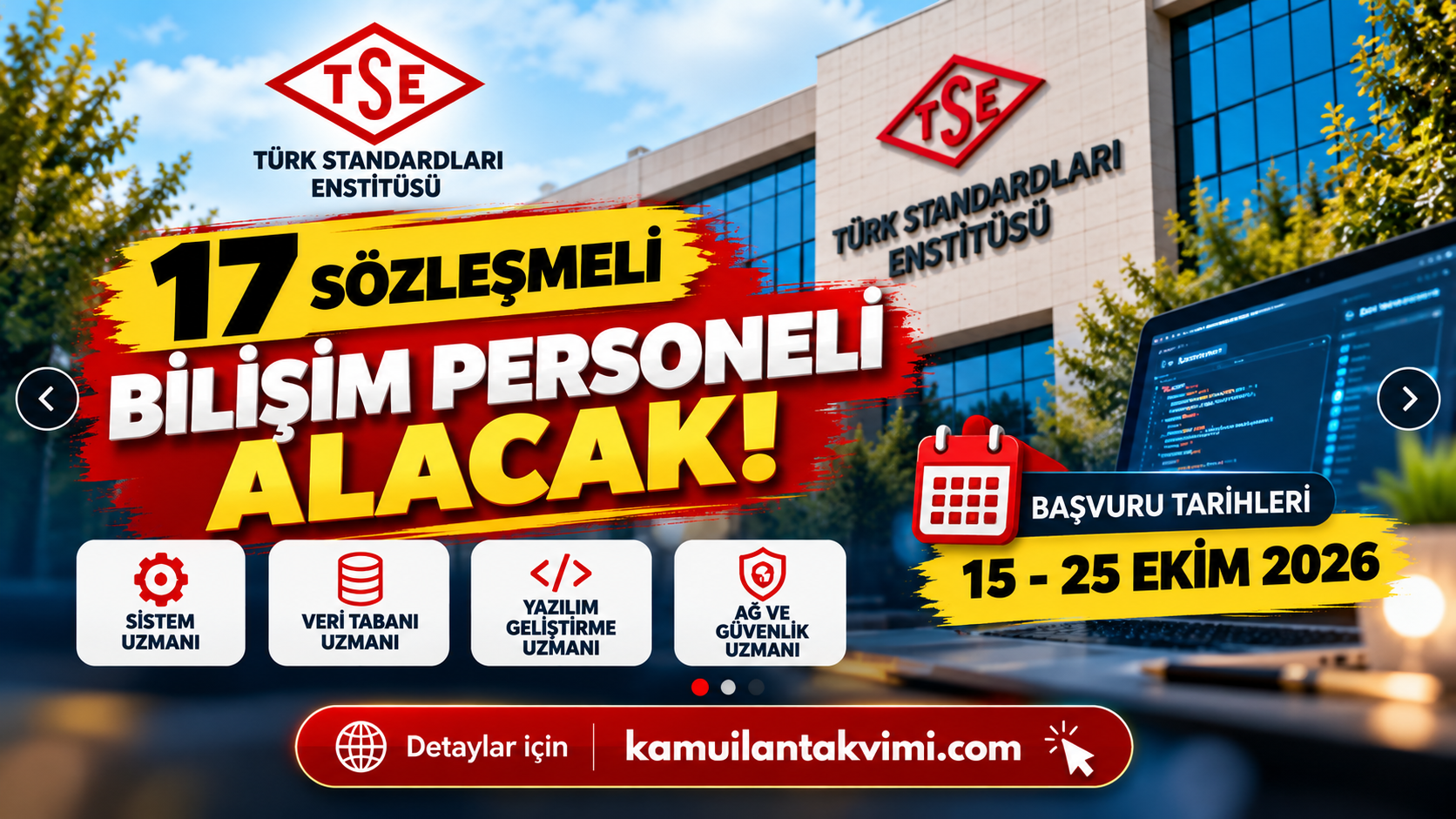 TSE 17 Sözleşmeli Bilişim Personeli Alımı Yapacak