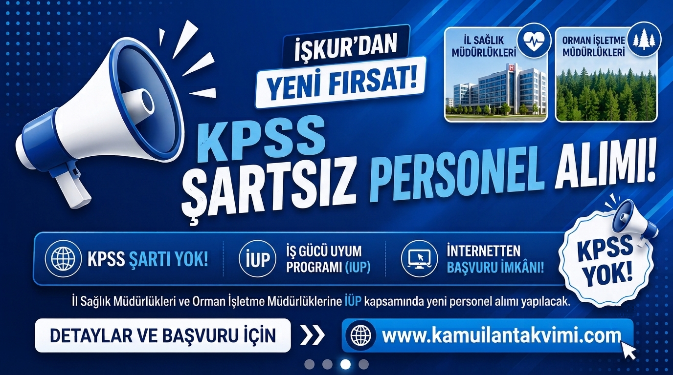 İŞKUR, KPSS Şartsız İl Sağlık ve Orman İşletme Müdürlüklerine Personel Alımı Yapıyor haber görseli