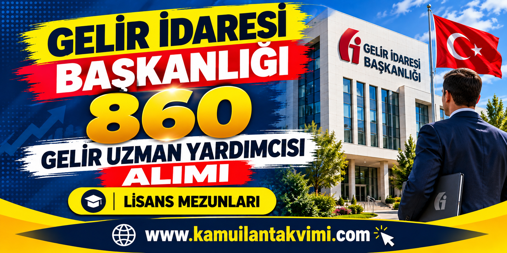 Gelir İdaresi Başkanlığı 860 Gelir Uzman Yardımcısı Alımı: Başvuru Şartları ve Tarihleri