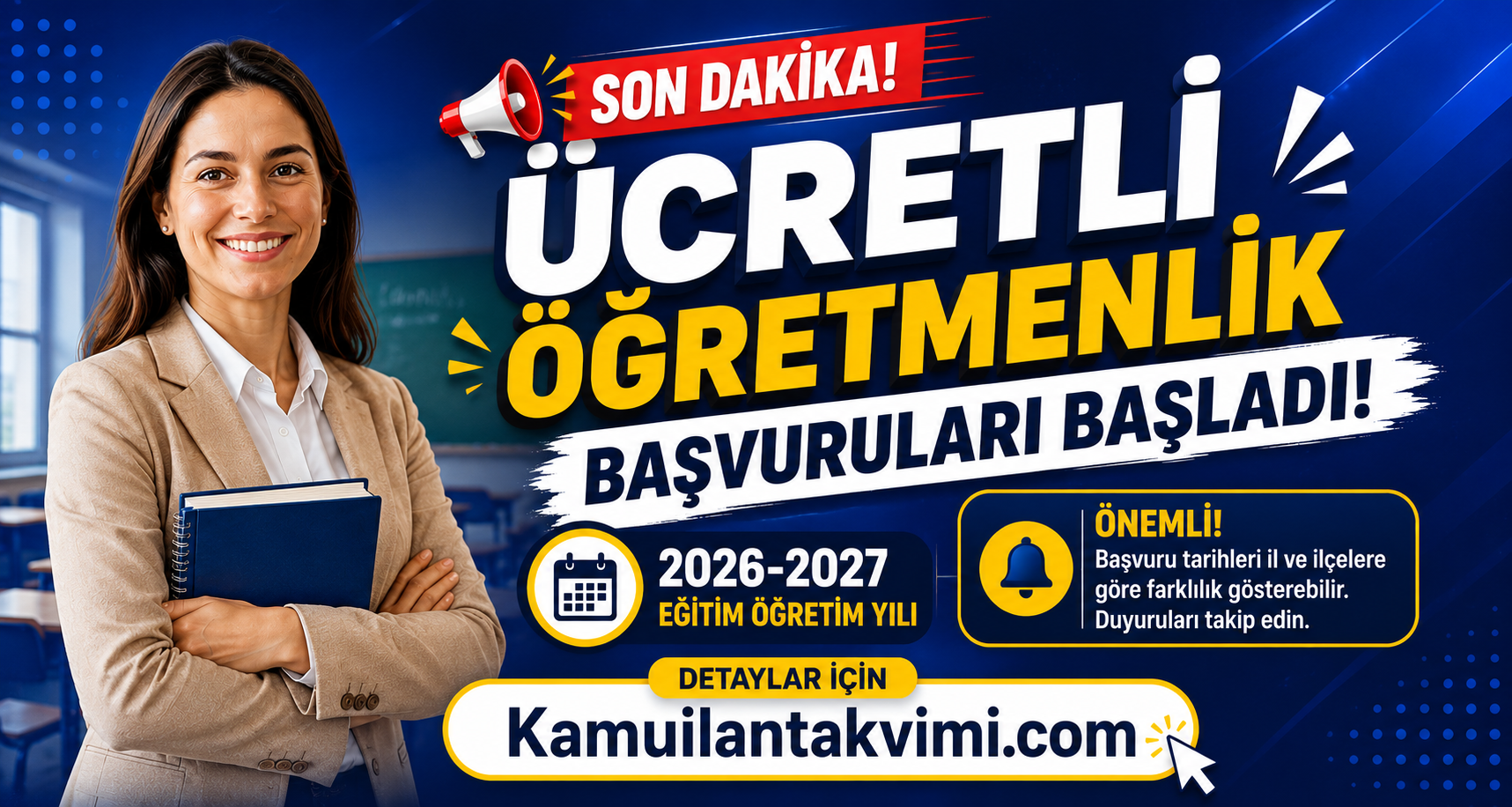 2026-2027 Ücretli Öğretmenlik Başvuruları Başladı haber görseli