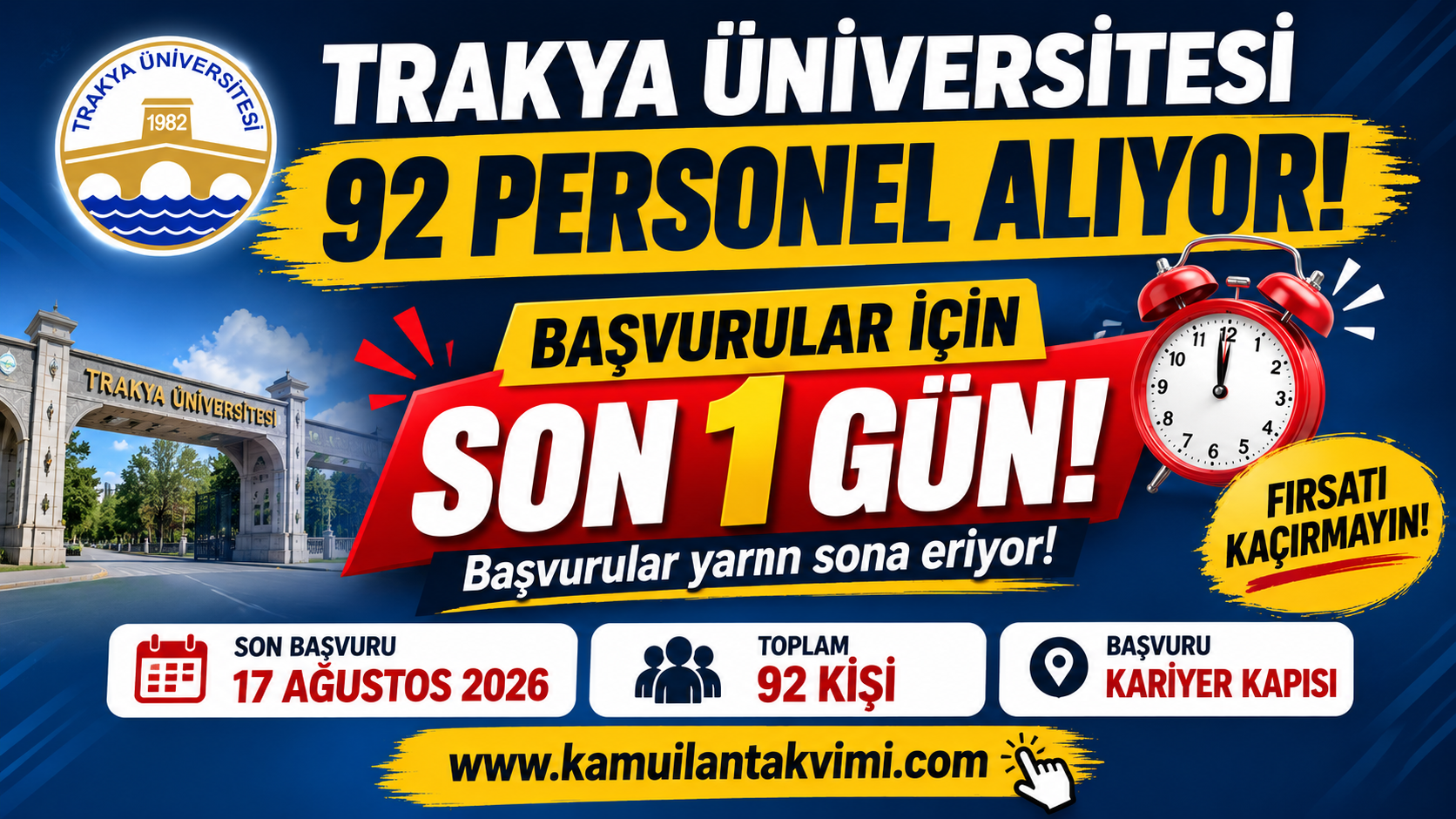 Başvurular 17 Ağustos'ta sona eriyor. Hemşire, sağlık teknikeri, tekniker, teknisyen, temizlik personeli ve diğer kadrolar