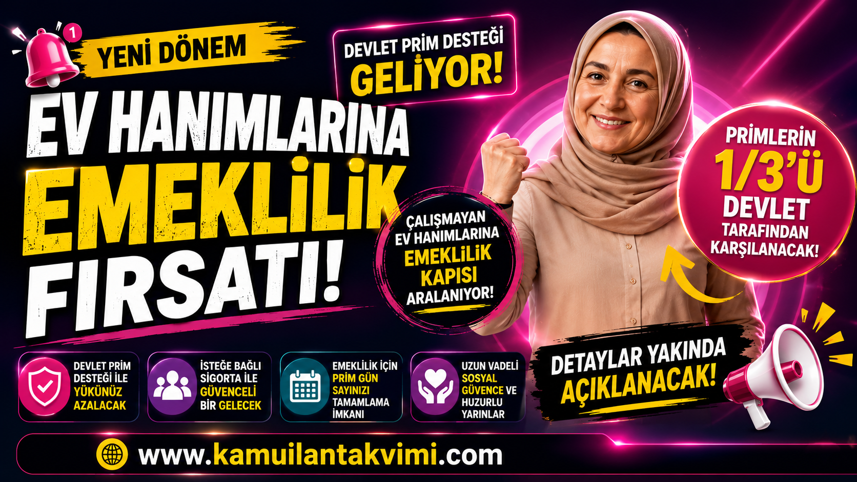 Ev hanımlarına emeklilik düzenlemesi kapsamında devlet prim desteği ve yeni emeklilik şartları gündemde.